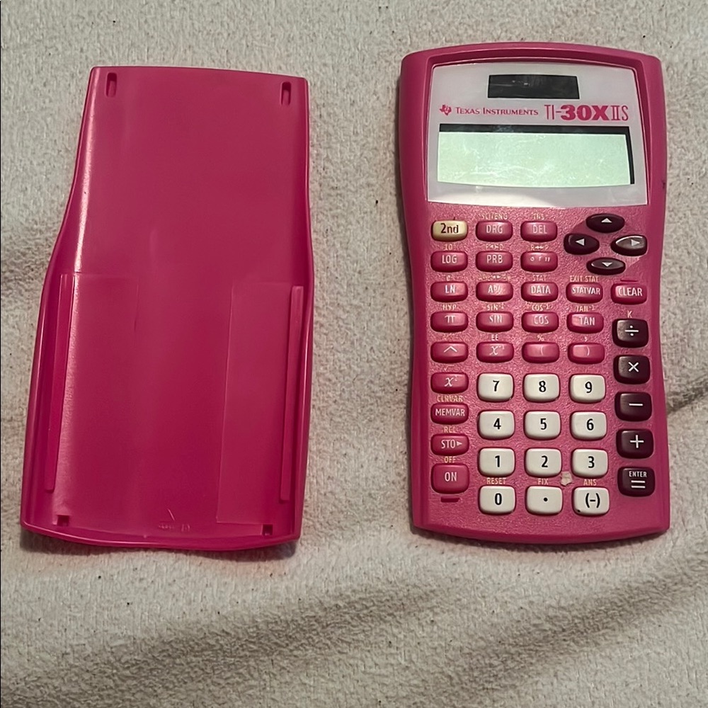 Texas Instruments Pink Calculator with Vibrant Design